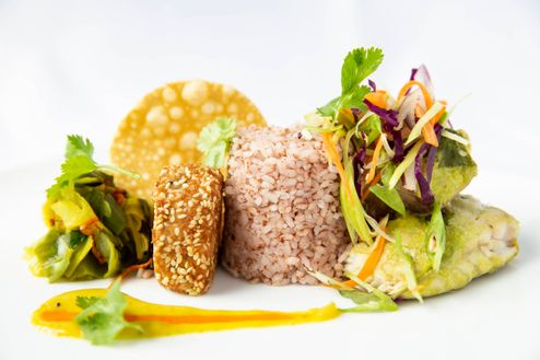 ayurvedisches Gericht aus dem Lanka Princess Hotel