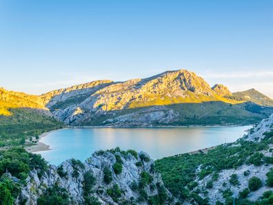 Serra de Tramunta bergskädjan på Mallorca