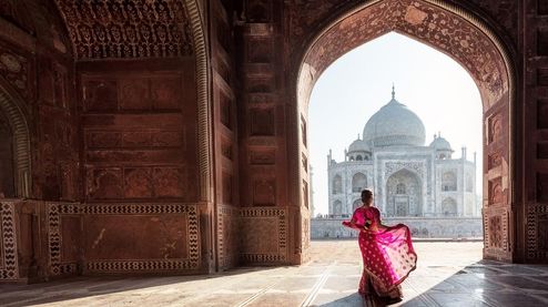 Utsikt på Taj Mahal