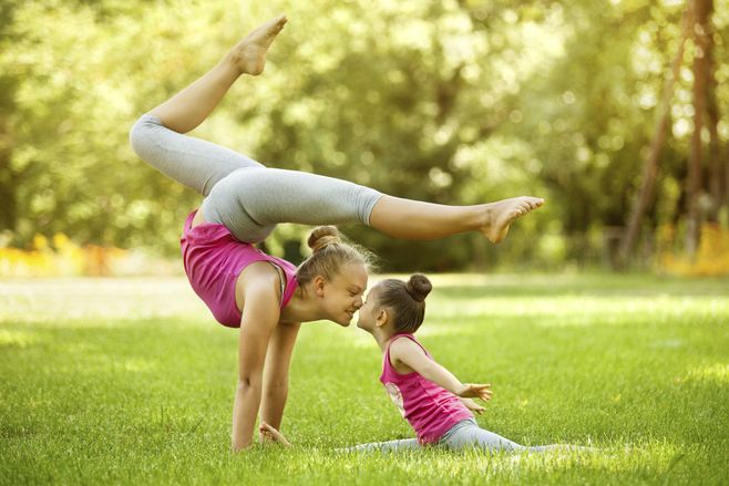 Yoga med familjen