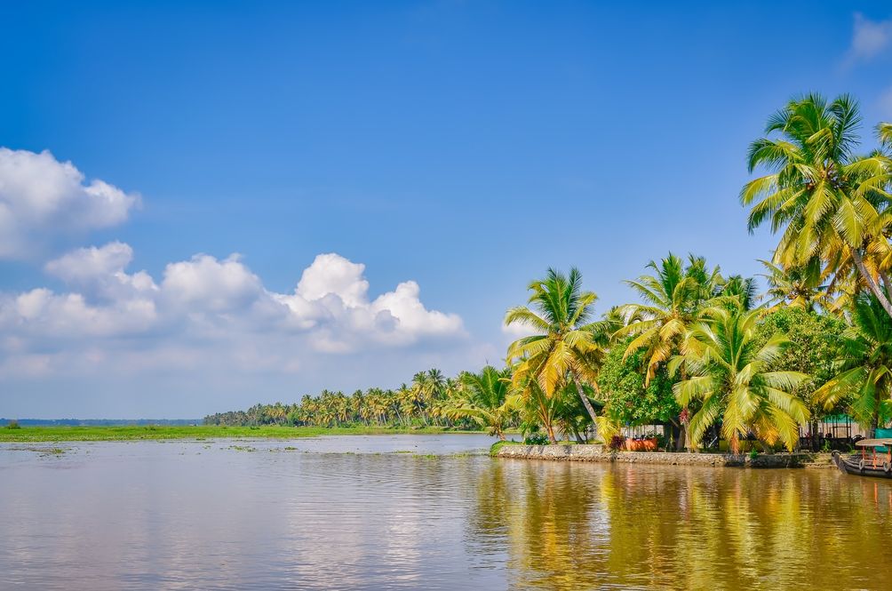 Die Backwaters in Kerala