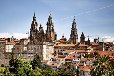 Santiago de Compostela i Spanien