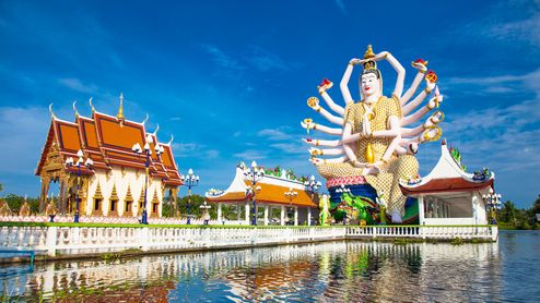 Wat Plai Laem templet, Koh Samui, Thailand
