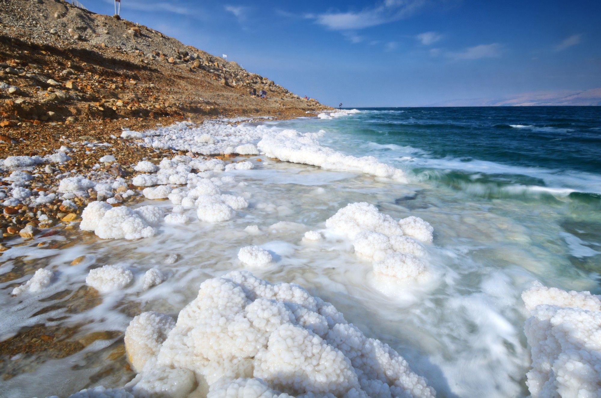 Salt vid Döda Havets kust