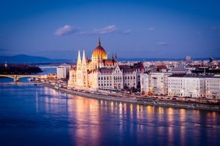 Budapest vid skymning