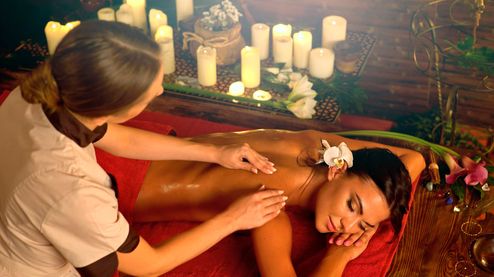 En ayurvedisk ryggmassage