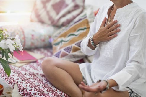 Meditation och koncentration på andningen